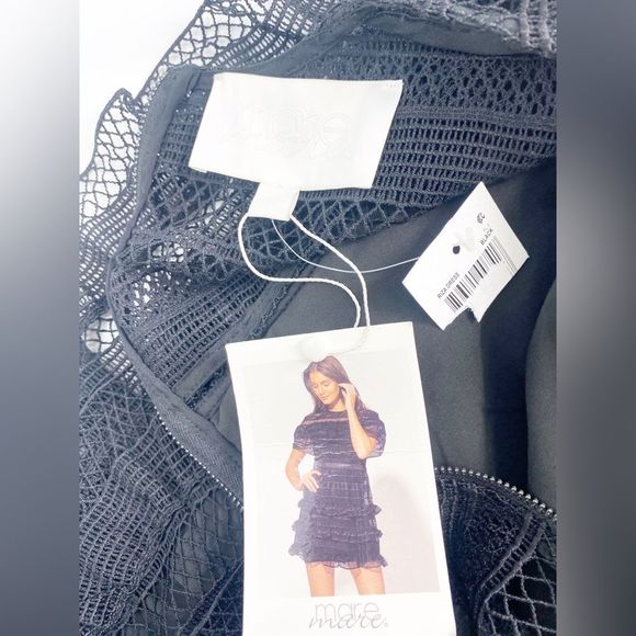 Mare Mare NWT Riza Tiered A line Ruffled Dress SzS - Picture 5 of 6